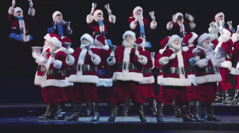 Christmas Spectacular Rockettes Santa GIF