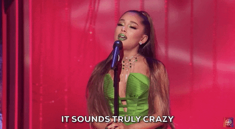 Ariana Grande Wizard and I NBC  Wicked Special GIF- it sounds crazy GIF