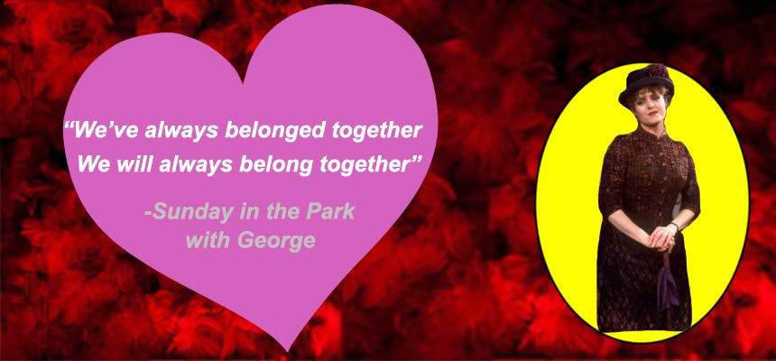 Stephen Sondheim Valentine's Day Card- Sunday in the Park with George