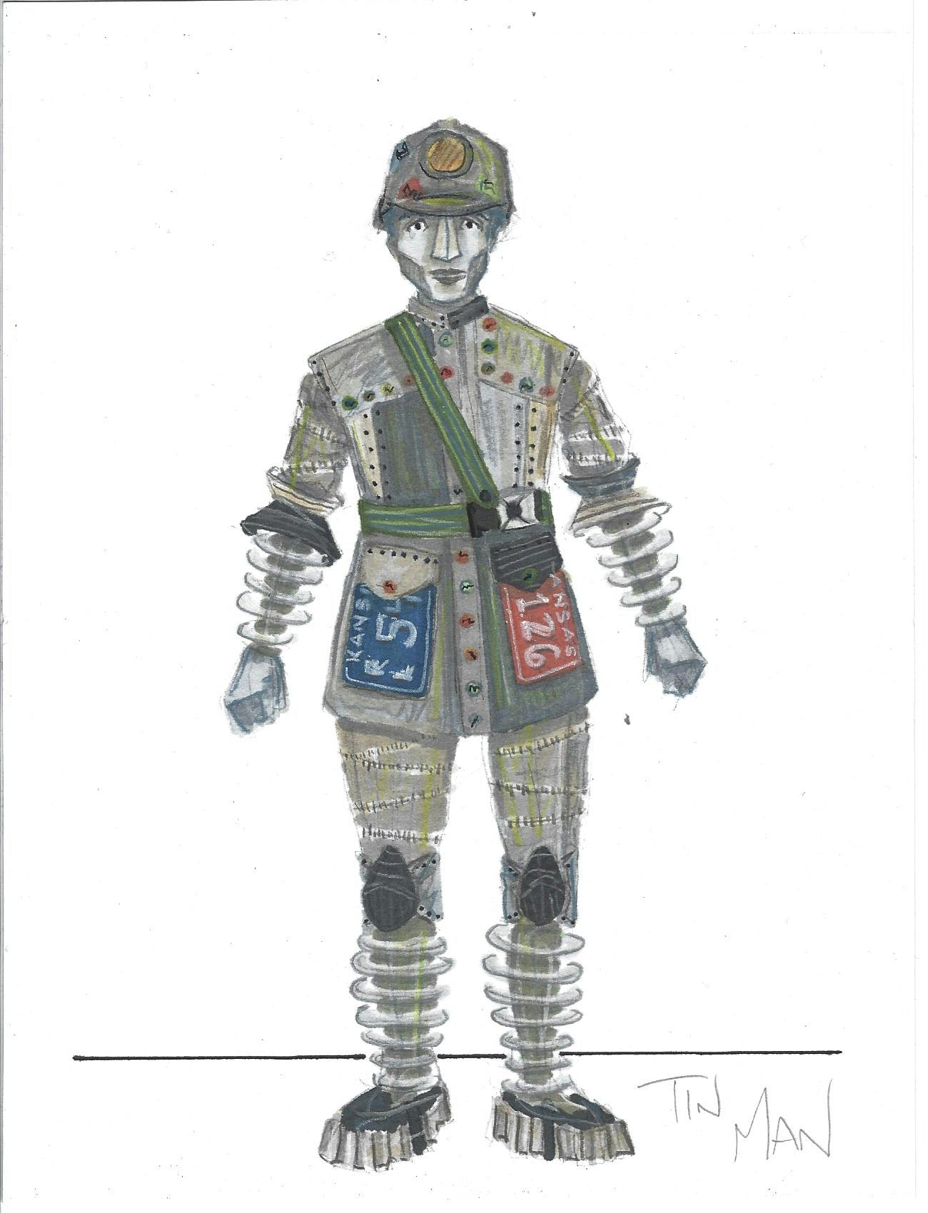 The Wiz-The Muny- Costume Design-Leon Dobkowski- the Tin Man