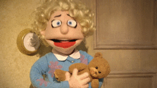 Golden Girls GIF- Puppet- Rose Teddy Bear