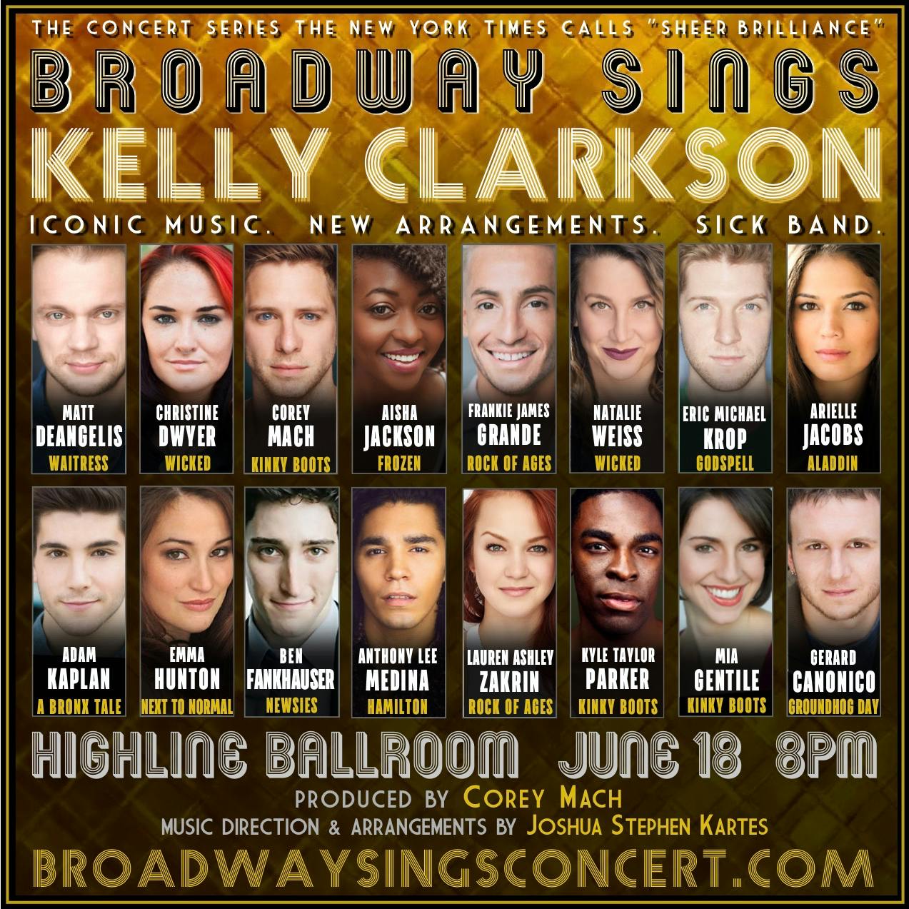 Broadway Sings Corey Mach Kelly Clarkson