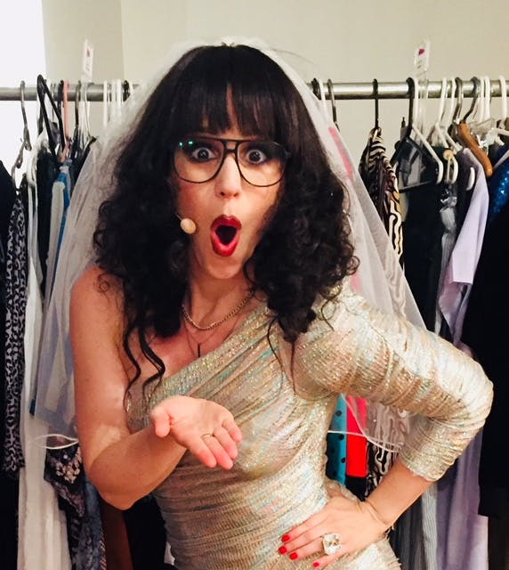 Chilina Kennedy - This Ain't No Disco Musical- off-broadway- Binky- Sarah Laux costumes- wedding