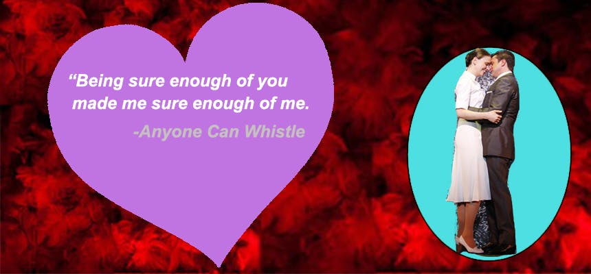 Stephen Sondheim Valentine's Day Card- Anyone Can Whistle
