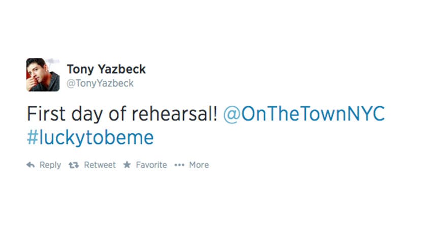 On the Town- Twitter-Tony Yazbeck
