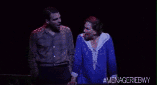 Glass Menagerie GIF- Zachary Quinto