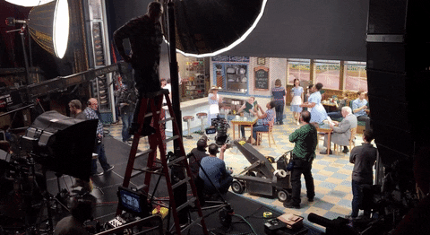 Waitress GIF- Jessie Mueller GIF- Hollywood GIF- Shooting TV GIF