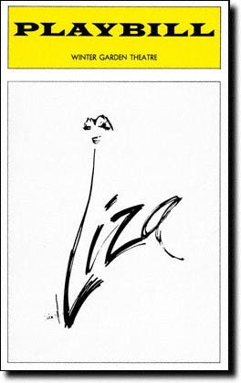 Liza 1974 Concert Broadway Winter Garden