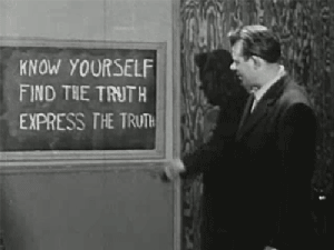 Know yourself GIF