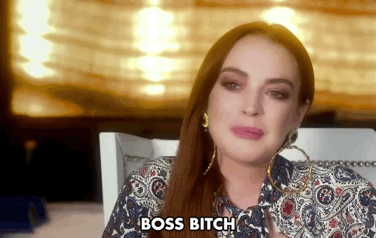 Lindsay Lohan Boss Bitch GIF