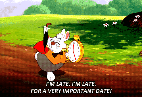 Late for a Very Important Date GIF