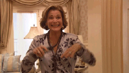 Lucille Bluth- Excited GIF