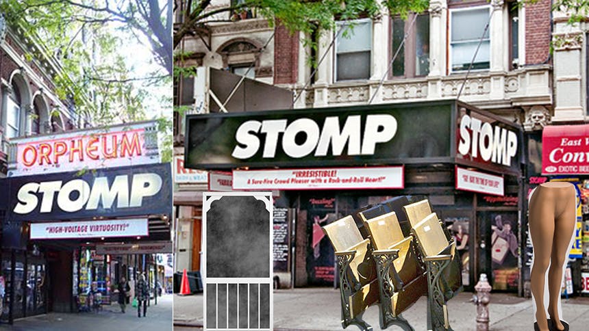 Orpheum Theatre- Stomp- NYC