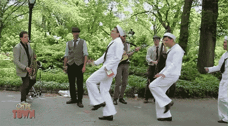On the Town- GIF- Tony Yazbeck- Jay Armstrong Johnson -Clyde Alve