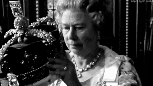 Queen Elizabeth crown gif