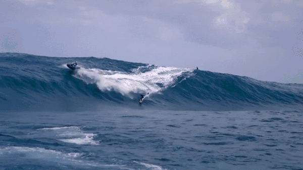 riding wave GIF