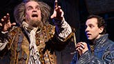 Brad Oscar as Nostradamus and Rob McClure as Nick Bottom in 'Something Rotten!'