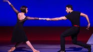 Leanne Cope as Lise Dassin and Dimitri Kleioris as Jerry Mulligan in An American in Paris