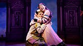 Andrew Durand as Musidorus and Alexandra Socha as Philoclea in Head Over Heels on Broadway