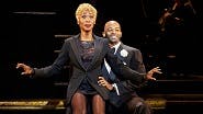 Angelica Ross as Roxie Hart and Brandon Victor Dixon as Billy Flynn in Chicago