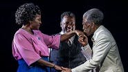 Sharon D Clarke as Linda, André De Shields as Ben Loman and Wendell Pierce as Willy Loman in Death of a Salesman