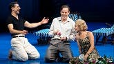 Tony Yazbeck, Harry Hadden-Paton and Carmen Cusack in Lincoln Center Theater's 'Flying Over Sunset'