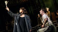 Eva Noblezada as Eurydice and Reeve Carney as Orpheus in Hadestown