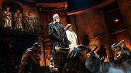 Patrick Page as Hades and Jewelle Blackman as Persephone in Hadestown