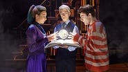 Imani Jade Powers as Delphi Diggory, Erik C. Peterson as Scorpius and Joel Meyers as Albus Potter in Harry Potter and The Cursed Child