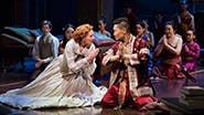 Marin Mazzie as Anna and Daniel Dae Kim as The King of Siam in The King and I