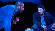 Chris O'Dowd as Lennie & James Franco as George in 'Of Mice and Men'