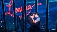 Ashley Loren as Satine and Aaron Tveit as Christian in Moulin Rouge