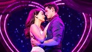 Courtney Reed as Satine and Casey Cott as Christian in Moulin Rouge!