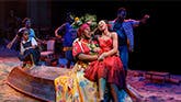 Alex Newell  as Asaka and Hailey Kilgore  as Ti Moune in Once On This Island Broadway