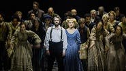 Josh Groban as Sweeney Todd, Annaleigh Ashford as Mrs. Lovett and the cast of Sweeney Todd