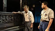 Samuel L. Jackson as Doaker Charles and Ray Fisher as Lymon in The Piano Lesson