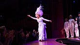 Bette Midler as Dolly Levi in Hello Dolly on Broadway.