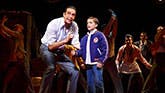 Nick Cordero as Sonny and Hudson Loverro as young Calogero in "A Bronx Tale"