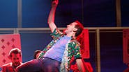 Rob McClure as Jack Singer and the cast of 'Honeymoon in Vegas'