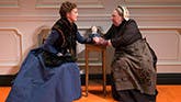 Julie White as Nora and Jayne Houdyshell as Anne Marie in A Doll's House Part 2.