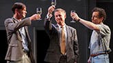Toby Schmitz, Richard Roxburgh and Chris Ryan in The Present on Broadway